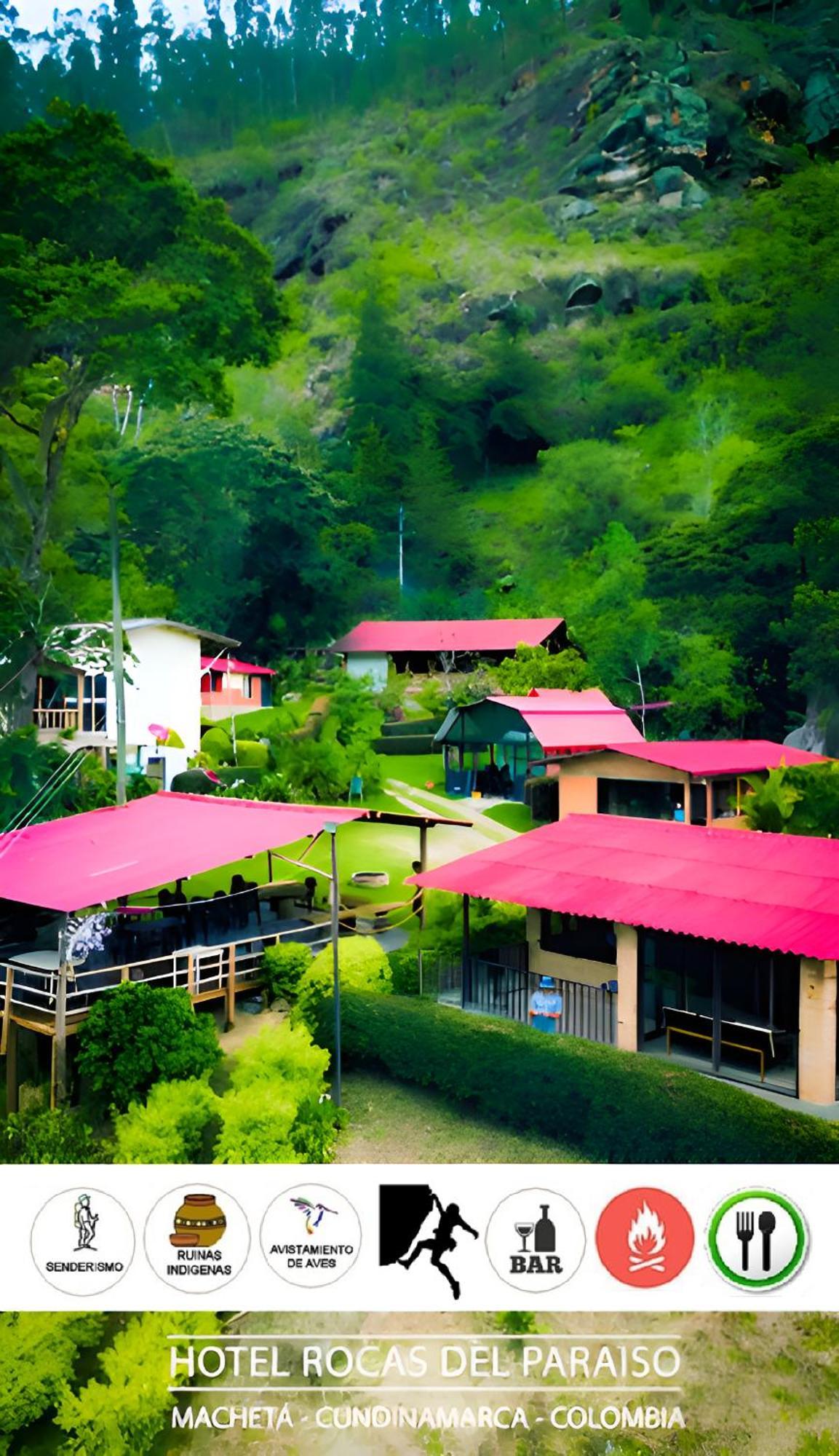 Hotel Campestre Rocas Del Paraiso Macheta ภายนอก รูปภาพ